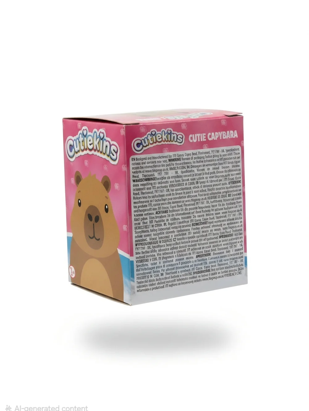 Cutiekins Pink Cutie Capybara Sensory Squishy Fidget Toy